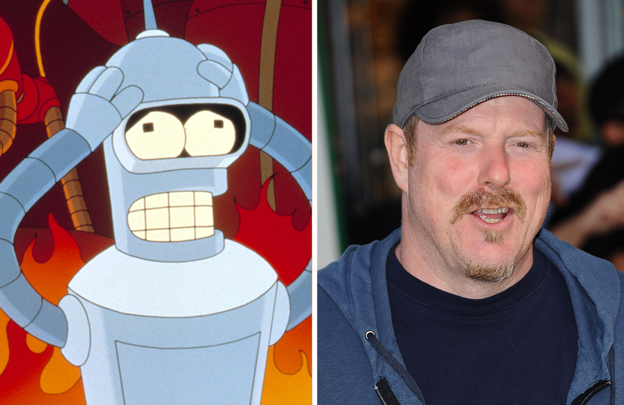 Bender in Futurama; John DiMaggio (Photos: Everett Collection)