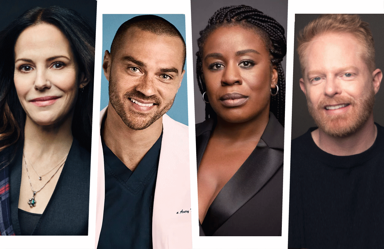 Tony nominees Mary Louise Parker, Jessie Williams, Uzo Aduba, and Jesse Tyler Ferguson. (Photos: Netflix, ABC, Robert Maxwell,  Luke Fontana)