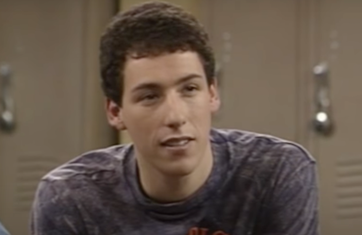 Adam Sandler in a screenshot from The Cosby Show