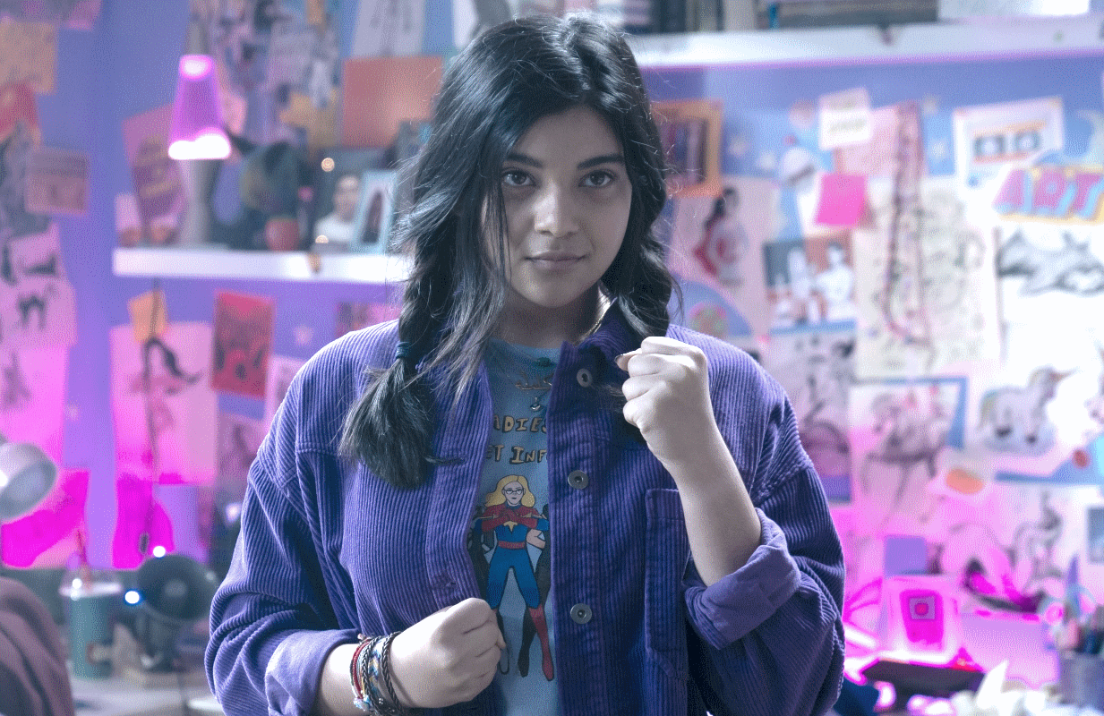 Iman Vellani in Marvel Studios' Ms. Marvel. (Photo: Daniel McFadden/Disney+)