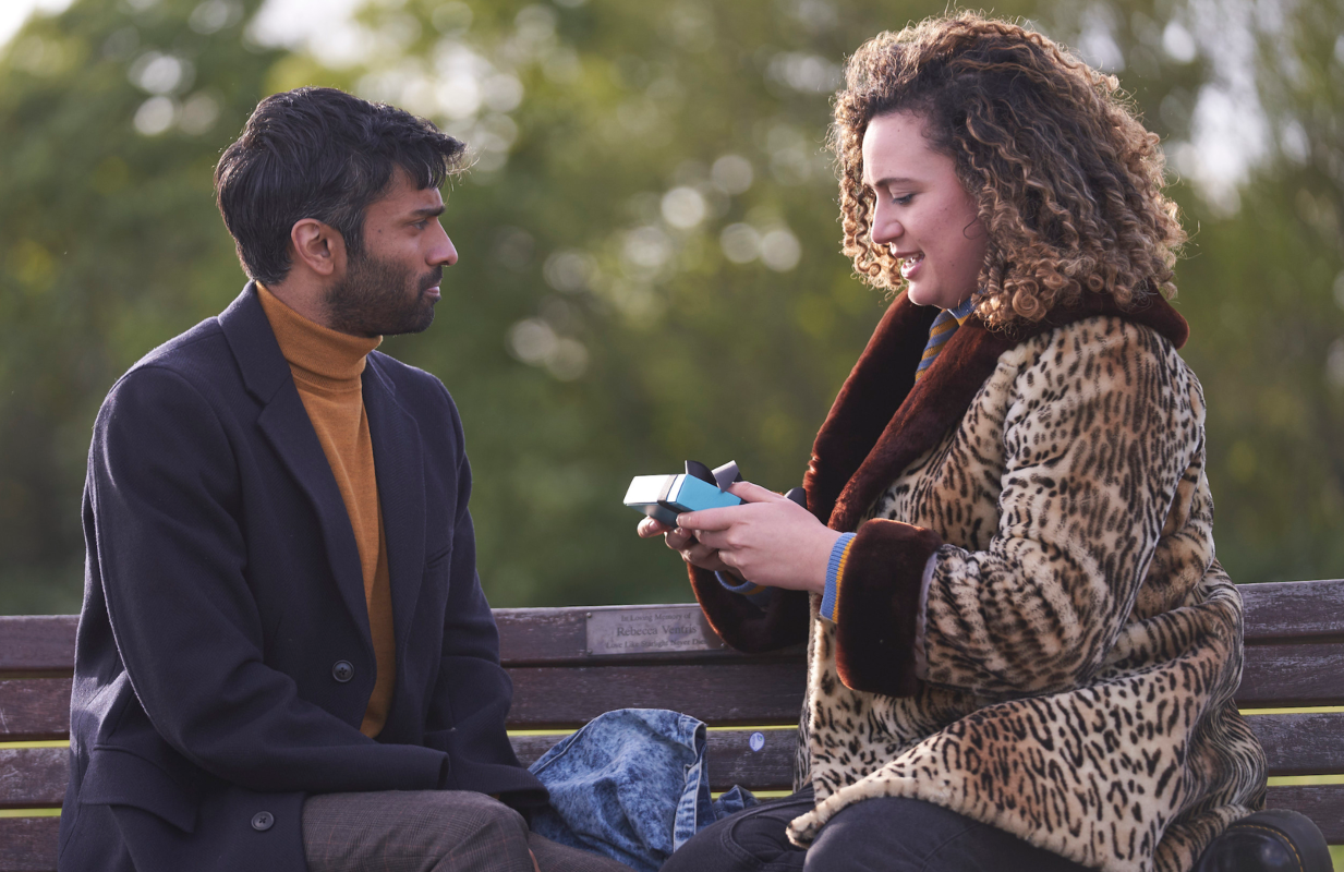 Nikesh Patel and Rose Matafeo in Starstruck (Photo: Mark Johnson/HBO Max)