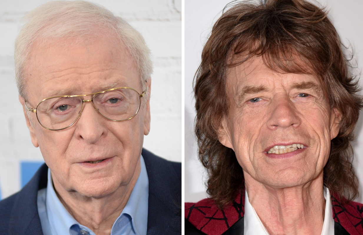 Michael Caine and Mick Jagger (Photos: Everett Collection)