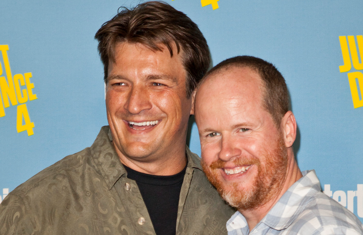 Nathan Fillion and Joss Whedon (Photo: Emiley Schweich/Everett Collection)