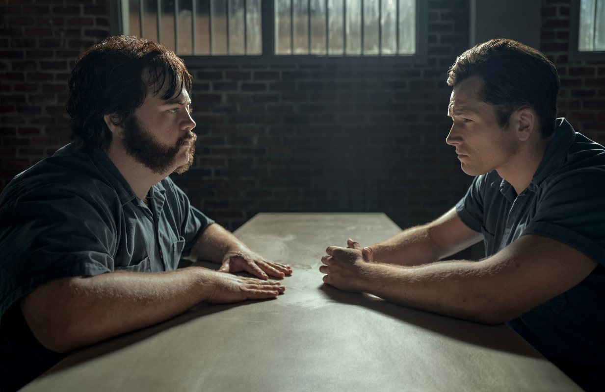 Paul Walter Hauser and Taron Egerton in Black Bird (Photo: Apple TV+)