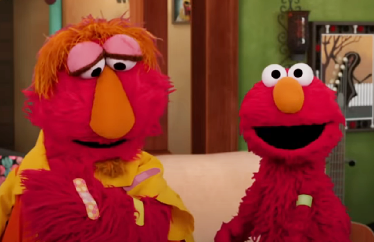 Elmo gets the COVID vaccine (Photo: Sesame Street/YouTube)