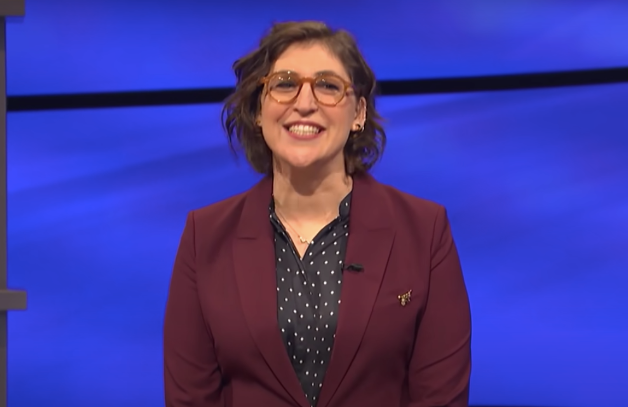 Mayim Bialik on Jeopardy! (Photo: Jeopardy/YouTube)