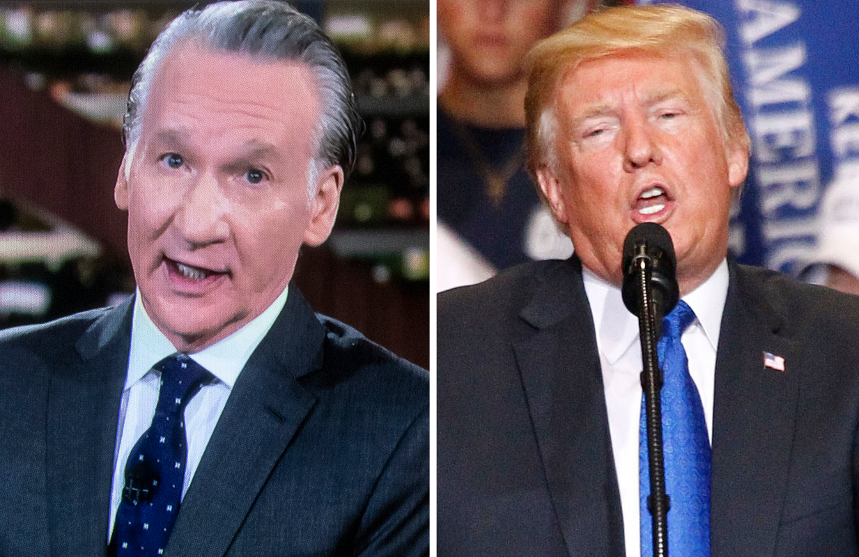 Bill Maher and Donald Trump (Photos: Van Ham/HBO and JA/Everett Collection)