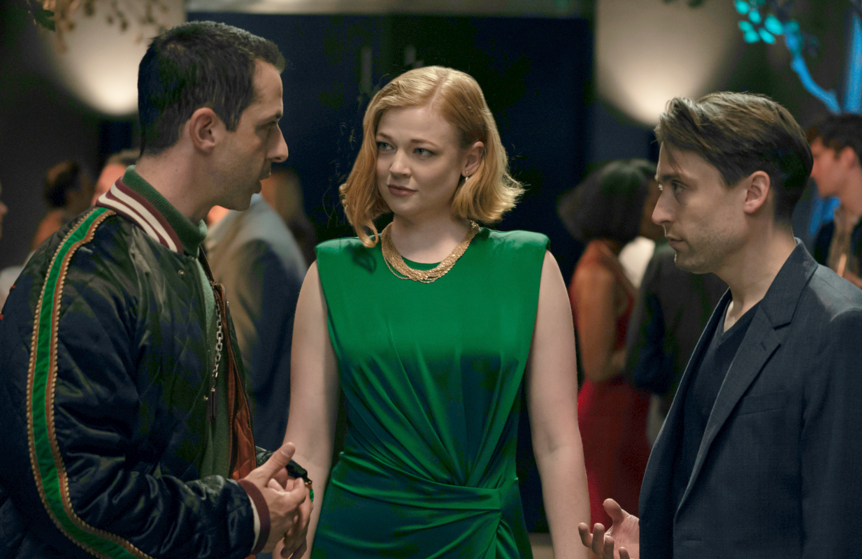 Jeremy Strong, Sarah Snook, and Rory Culkin in Succession Season 3 (Photo: HBO)