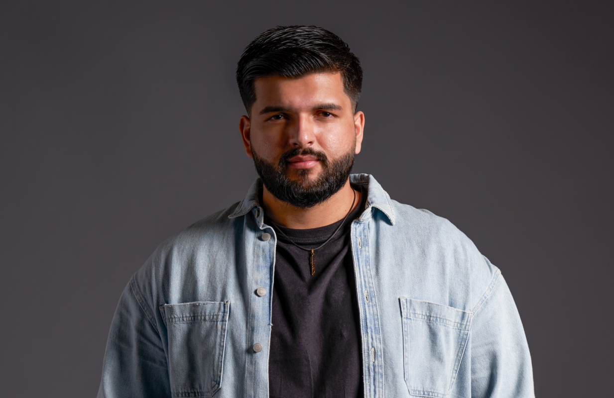 Love Is Blind contestant Haseeb Hussain (Photo: Ser Baffo/Netflix)
