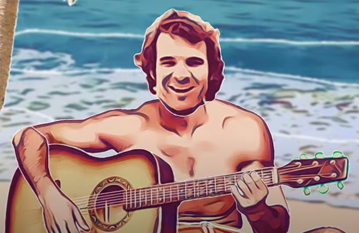 Steve Martin in the "Angel in Flip Flops" music video (Photo: Hulu/YouTube)