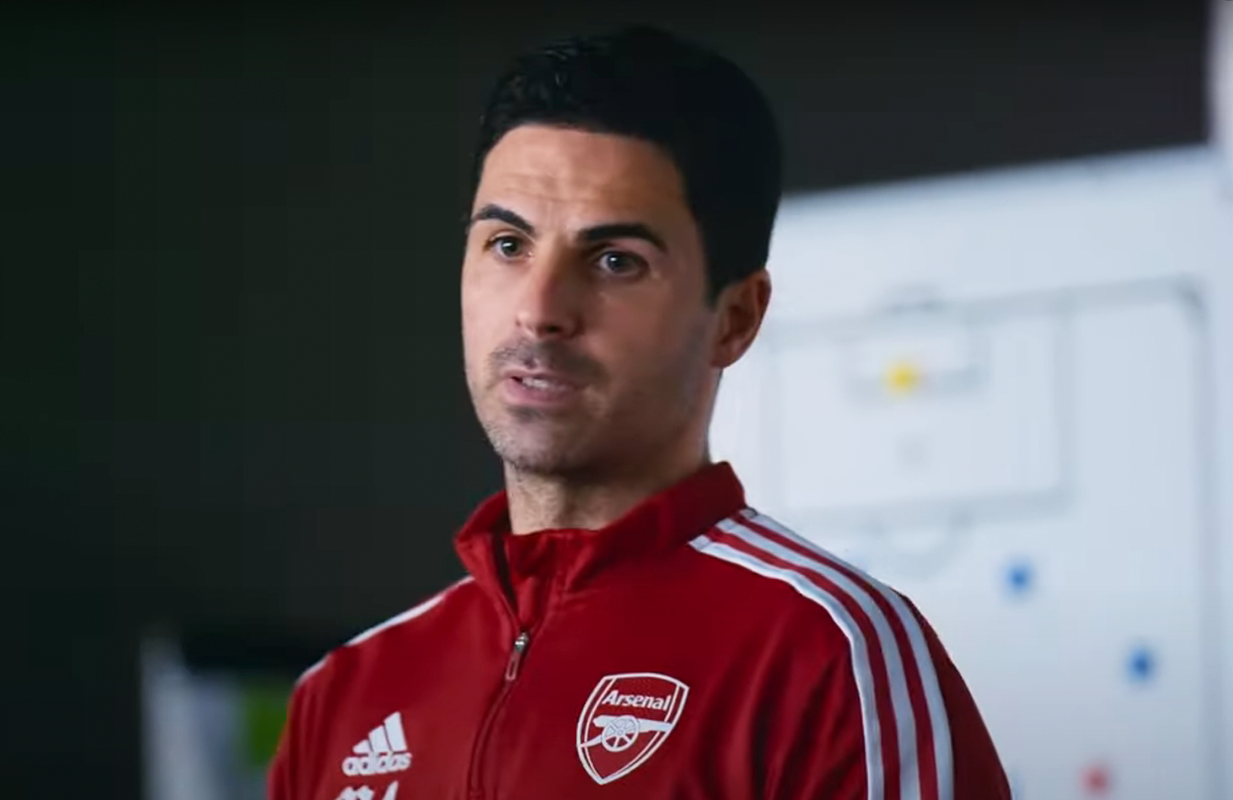 Arsenal manager Mikel Arteta (Photo: Prime Video/YouTube)