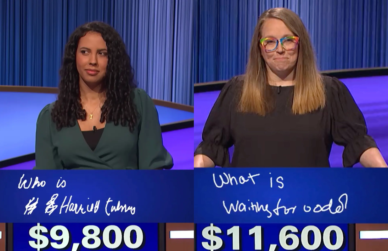 Messy handwriting has caused something of a Jeopardy! controversy (Photos: Twitter)