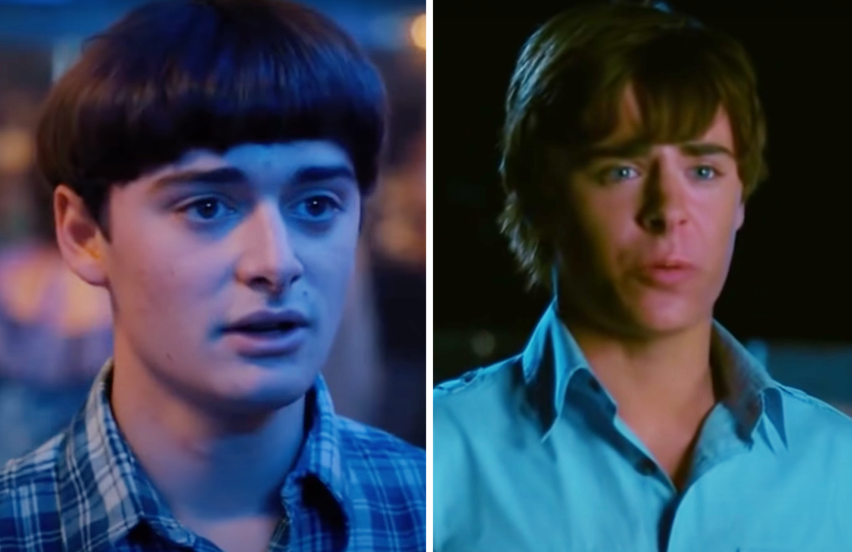 Noah Schnapp as Will Byers in Stranger Things; Zac Efron as Troy Bolton in High School Musical 2 (Photos: Netflix/Disney Music)