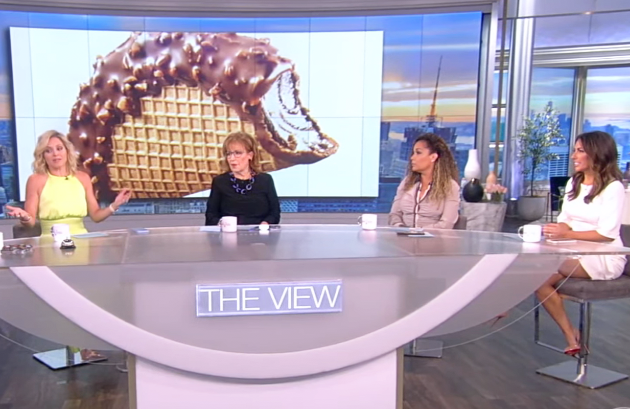 The women of The View discussed only the big issues this morning. (Photo: ABC)