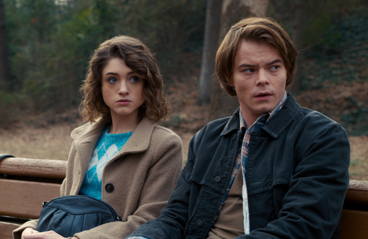 Natalia Dyer and Charlie Heaton in Stranger Things (Photo: Netflix)