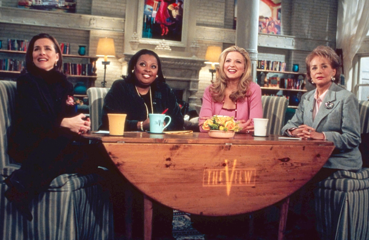 Early Days: Meredith Vieira, Star Jones, Debbie Matenopoulos, Barbara Walters on The View set in 1997. (Photo: Steve Fenn/ABC/Everett Collection)