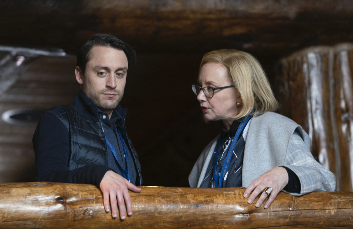Kieran Culkin and J. Smith-Cameron in &lt;i&gt;Succession&lt;/i&gt; (Photo: Peter Kramer/HBO)