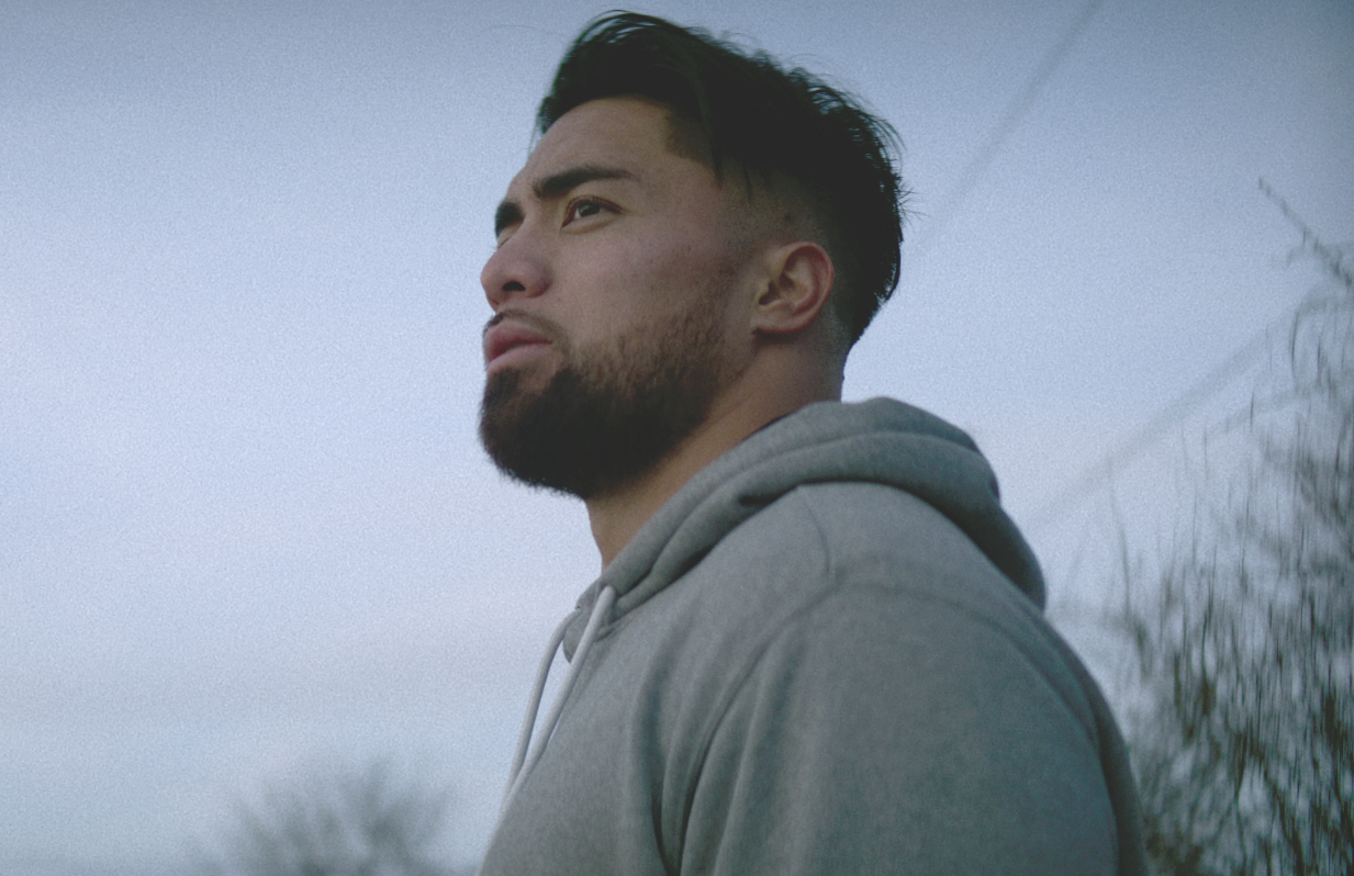  Manti Te'o in an image from Untold: The Girlfriend Who Didn't Exist. (Photo: Netflix)