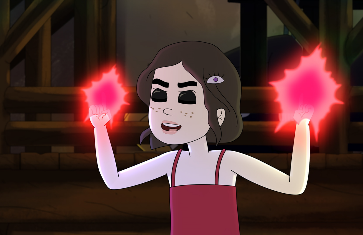 Chrissy gets her first taste of power in Little Demon (Photo: FX)