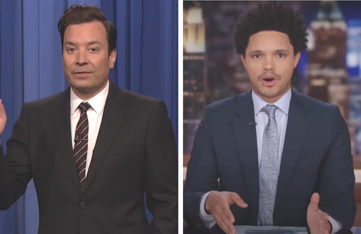 Jimmy Fallon and Trevor Noah (Photos: NBC/Comedy Central)
