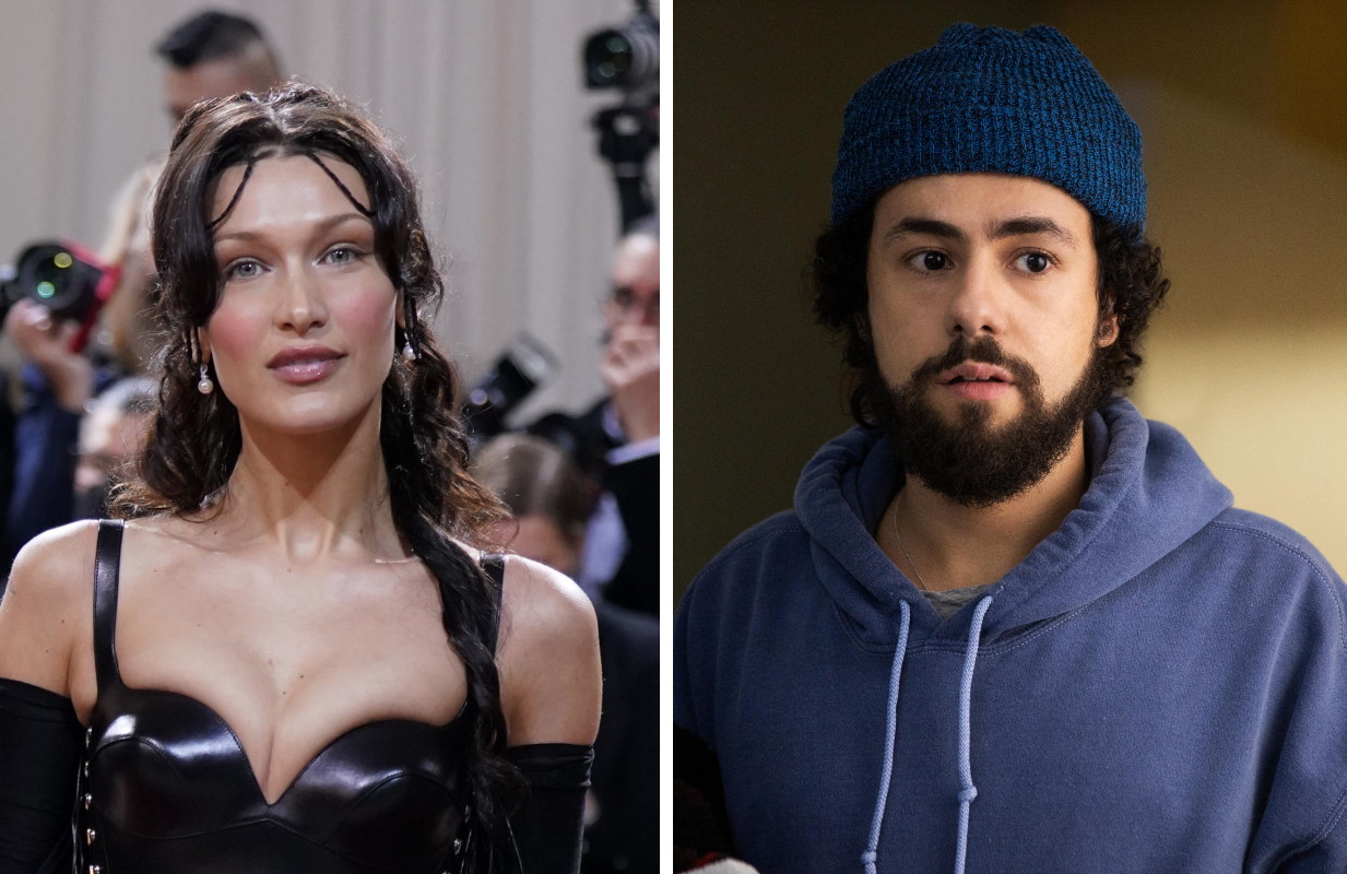 Bella Hadid and Ramy Youssef (Photos: Kristin Callahan/Everett Collection and Craig Blankenhorn/Hulu)