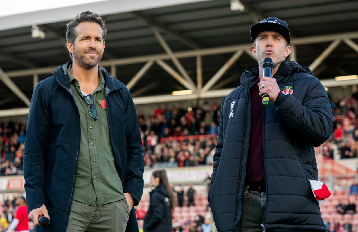 Ryan Reynolds and Rob McElhenney in Welcome to Wrexham (Photo: Patrick McElhenney/FX)