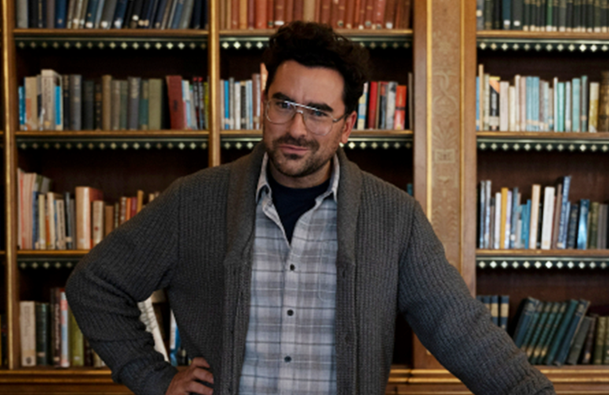 Dan Levy on the Sex Education set (Photo: Netflix)