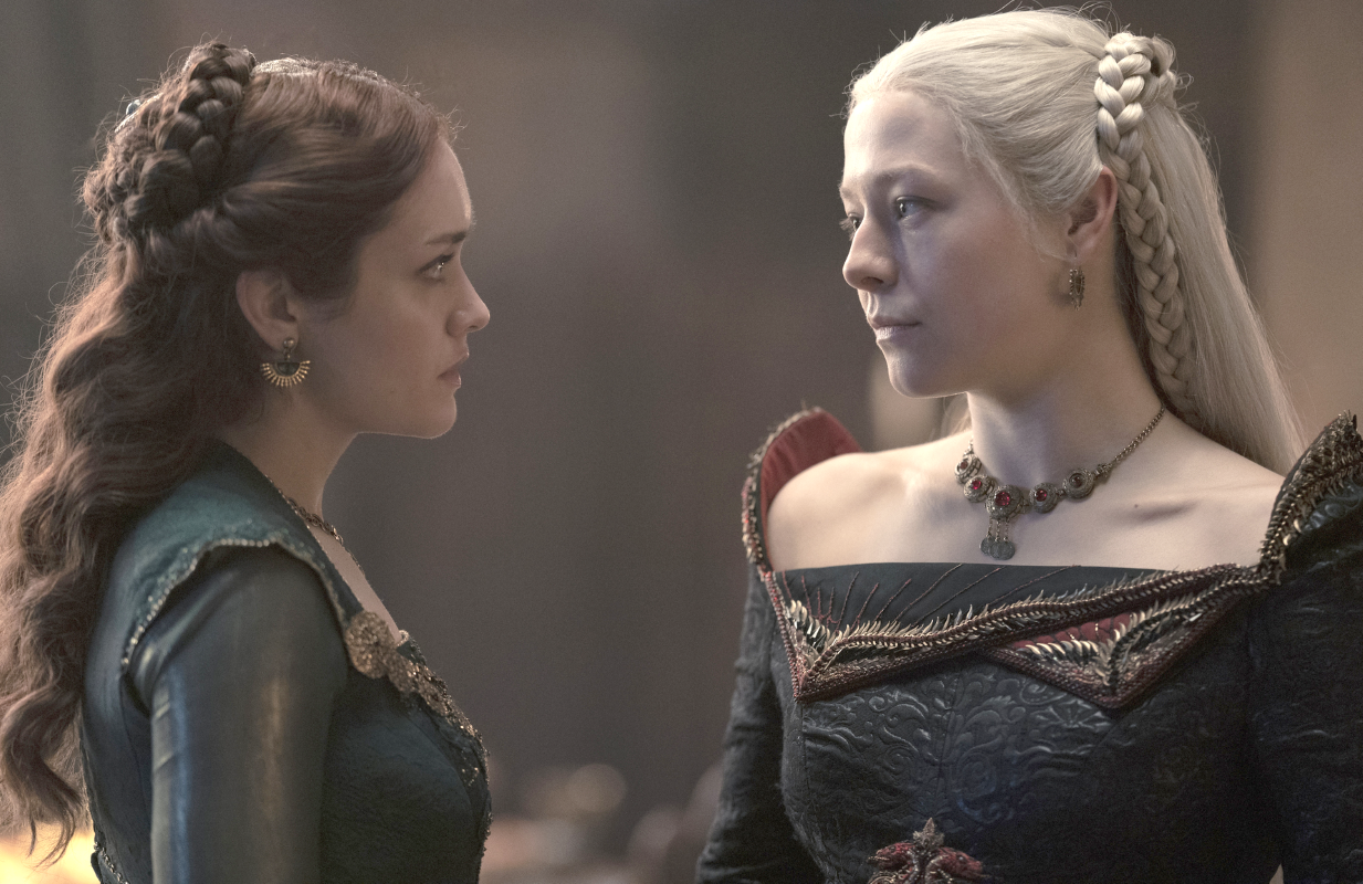 Olivia Cooke and Emma D'Arcy in House of the Dragon. (Photo: Ollie Upton/HBO)