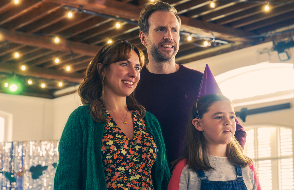 Esther Smith, Rafe Spall and Eden Togwell in Trying. (Photo: Apple TV+)