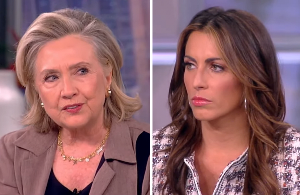 Hillary Clinton avoided Alyssa Farah Griffin's line of questioning on The View Wednesday morning. (Photos: ABC)