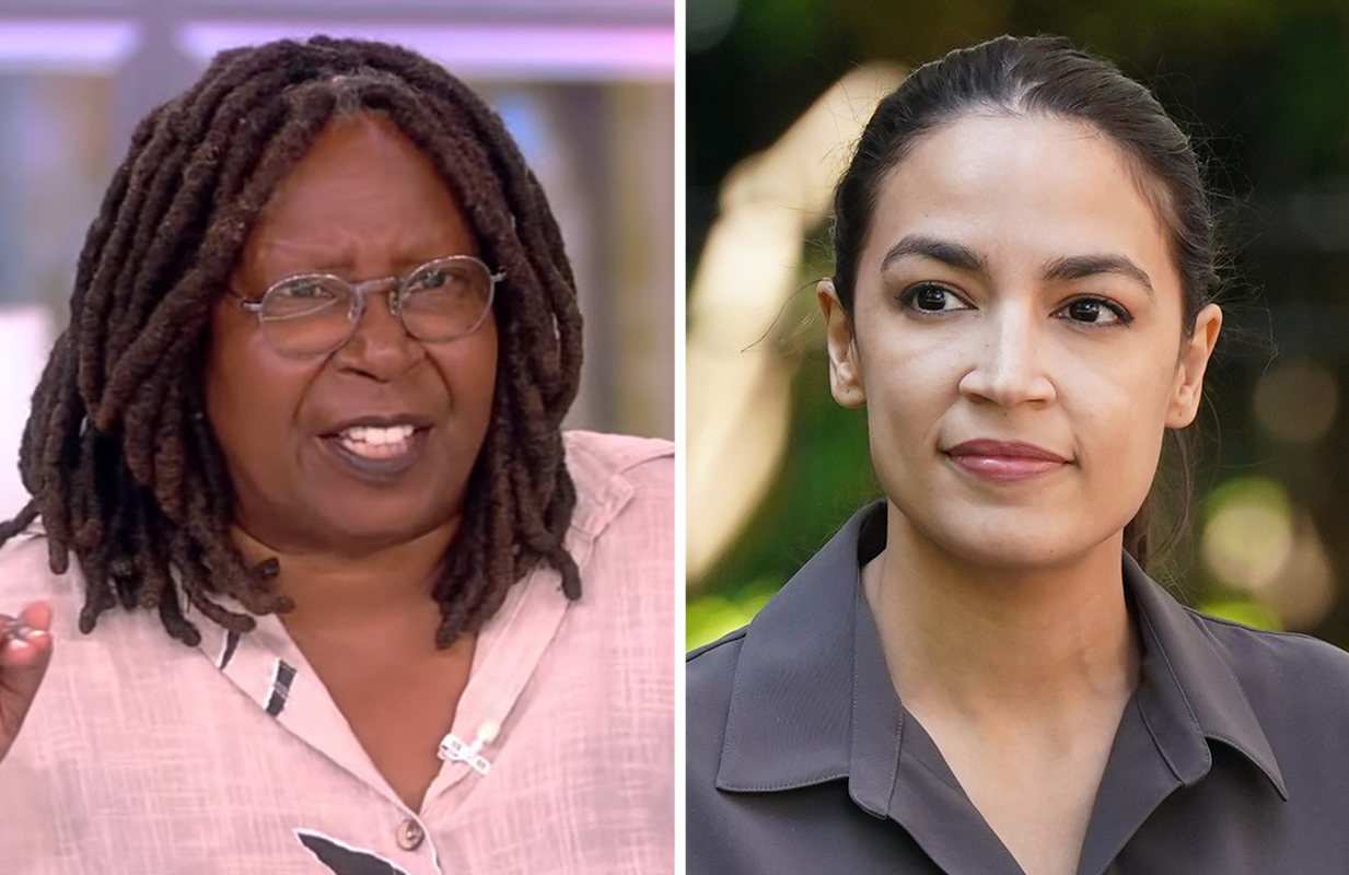 Whoopi Goldberg repeated her long-held criticism of AOC this morning. (Photos: ABC/Everett Collection)