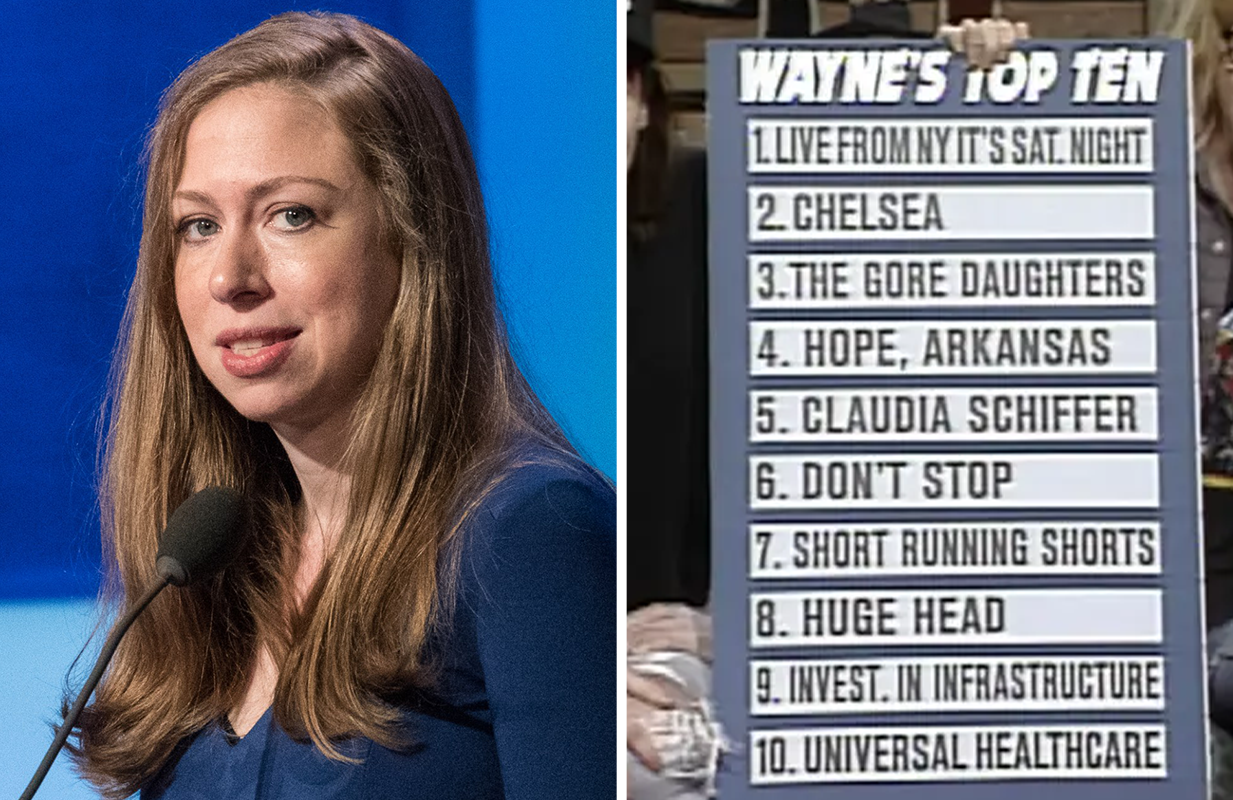 Chelsea Clinton, Saturday Night Live. (Photos: Everett Collection, NBC)