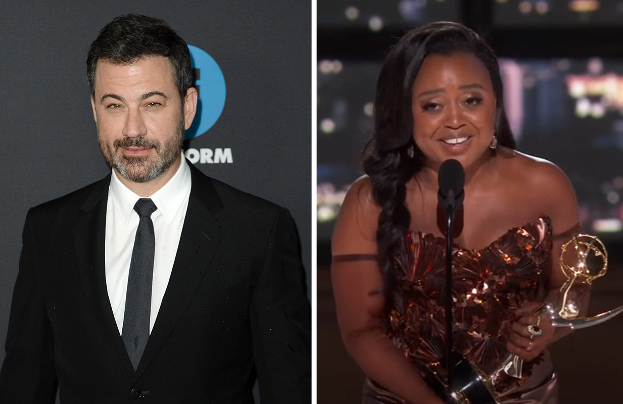 Jimmy Kimmel, Quinta Brunson. (Photos: Everett Collection, NBC/YouTube)