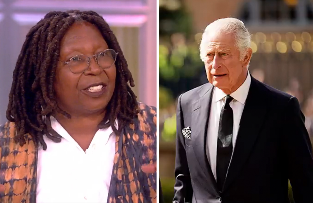 Whoopi Goldberg on The View; King Charles III (Photos: ABC)
