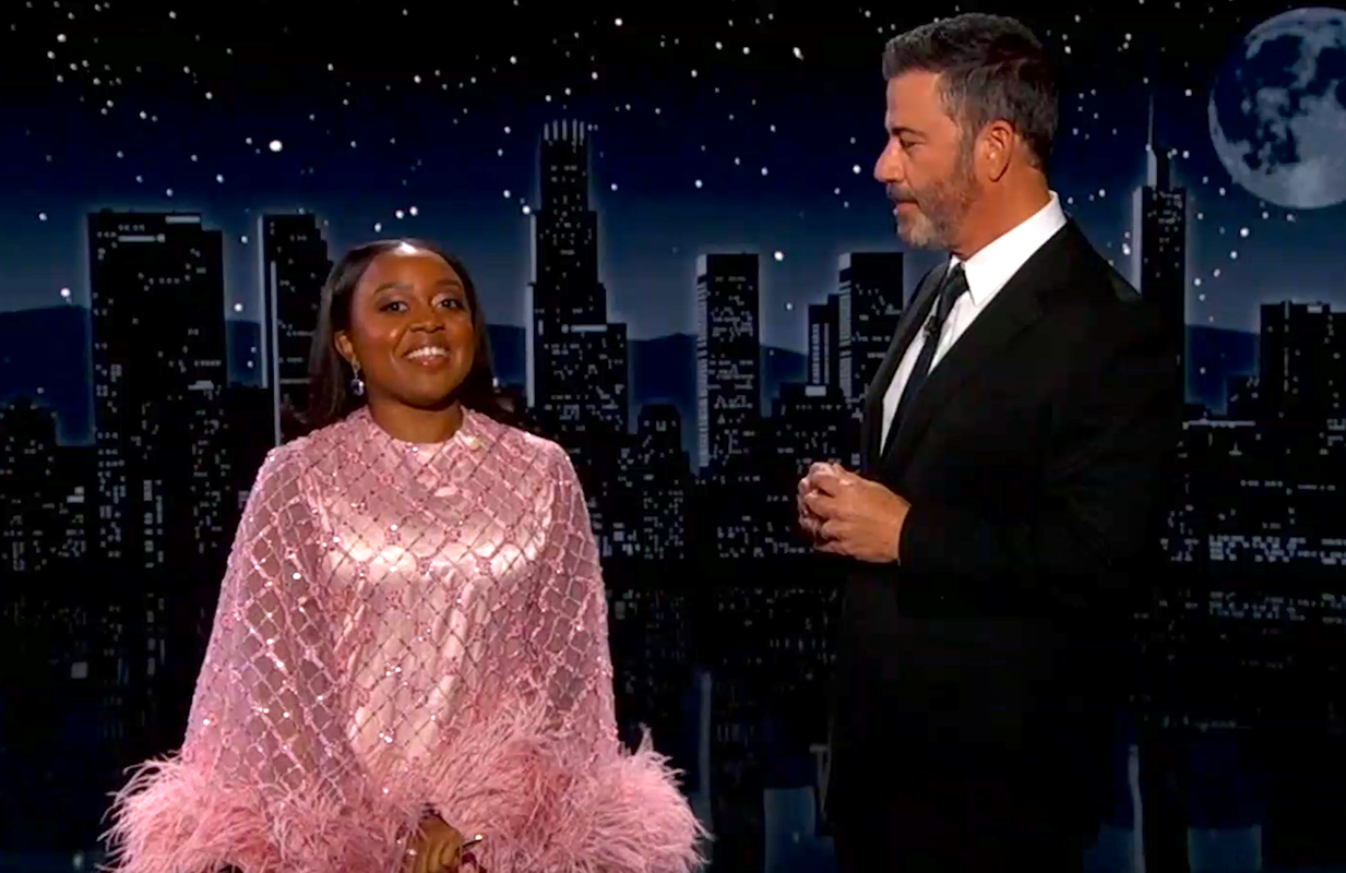 Quinta Brunson and Jimmy Kimmel. (Photo: ABC/YouTube)