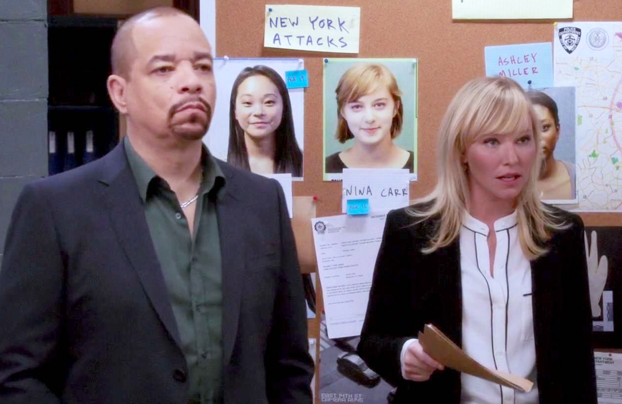 Ice-T and Kelli Giddish in Law &amp; Order: Special Victims Unit. (Photo: NBC)