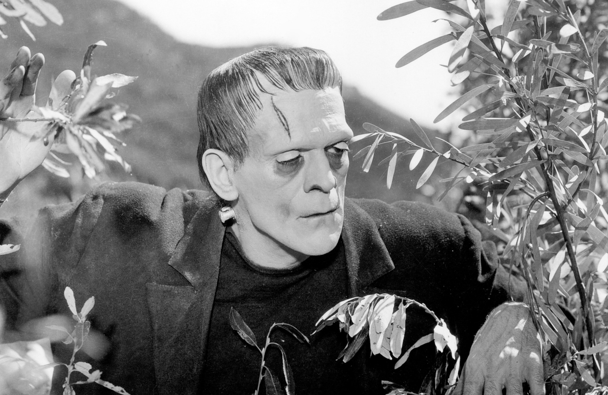 Boris Karloff in Frankenstein.