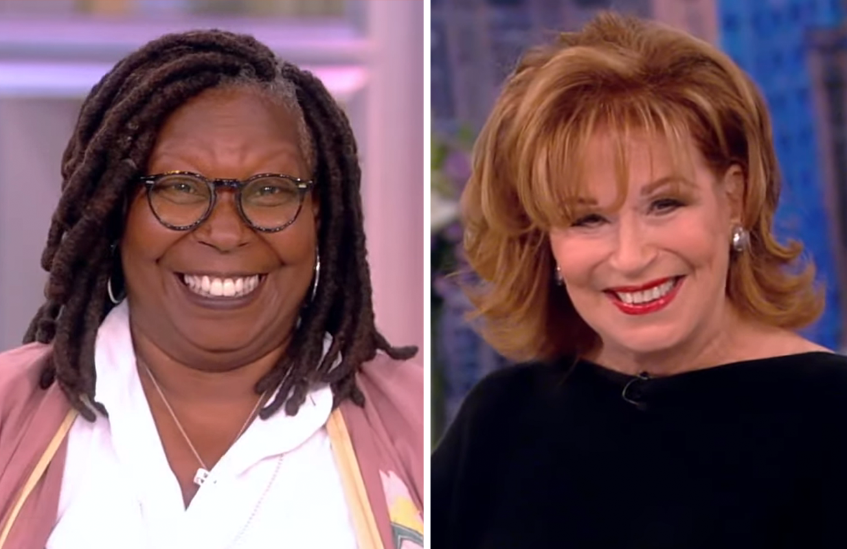 Whoopi and Joy were all smiles this morning on The View. (Photos: ABC)