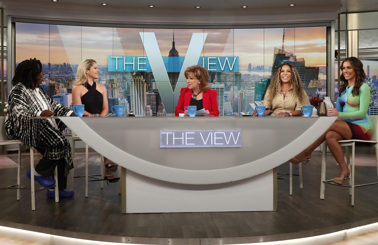 The co-hosts were all smiles as The View returned from its summer break. (Photo:Lou Rocco/ABC)