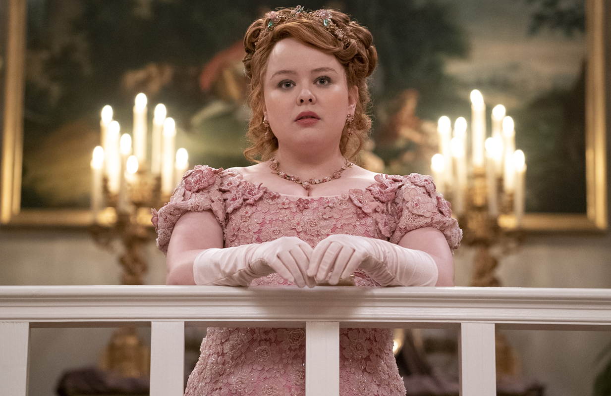 Nicola Coughlan in Bridgerton. (Photo: Netflix)