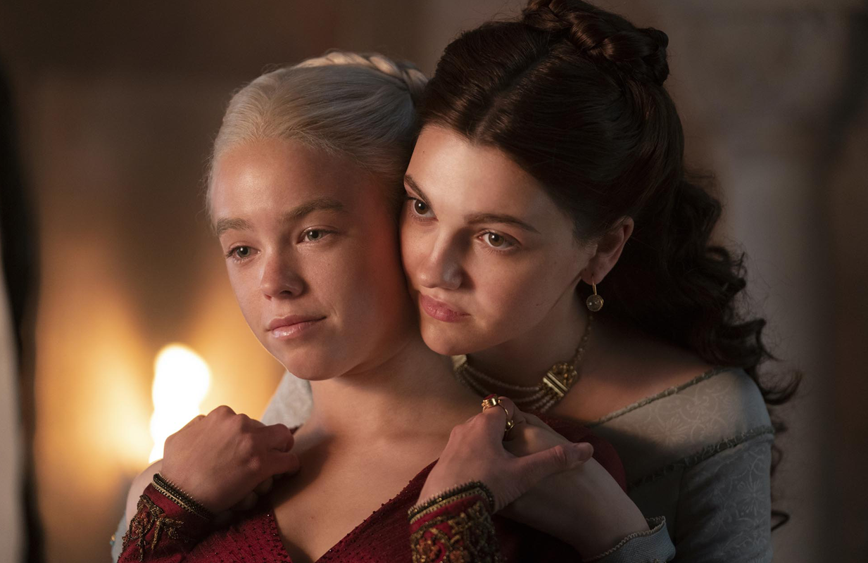 Milly Alcock and Emily Carey in House of the Dragon. (Photo: HBO)