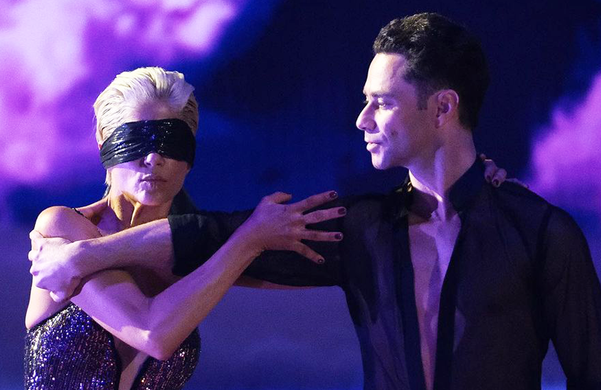 Selma Blair and Sasha Farber. (Photo: Disney+)