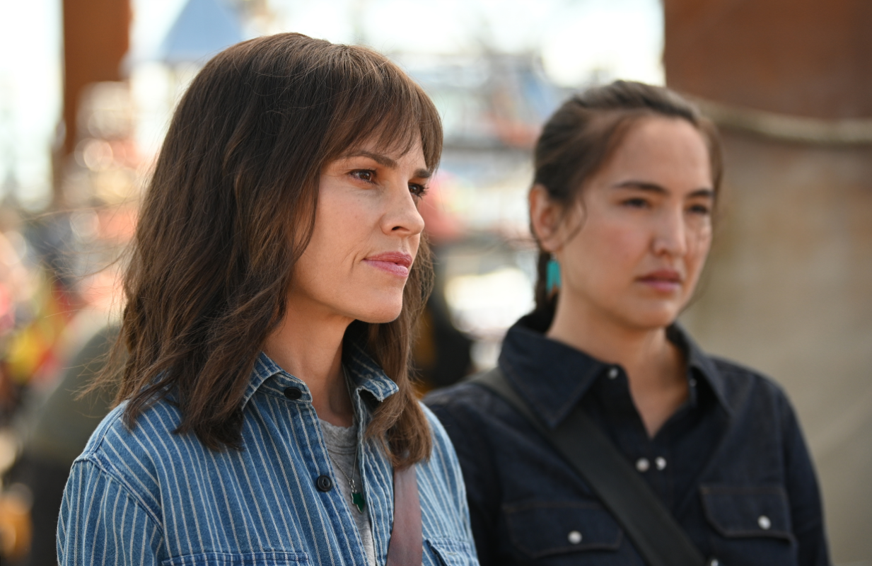 Hilary Swank and Grace Dove in ABC's Alaska Daily. (Photo:Sergei Bachlakov/ABC) 