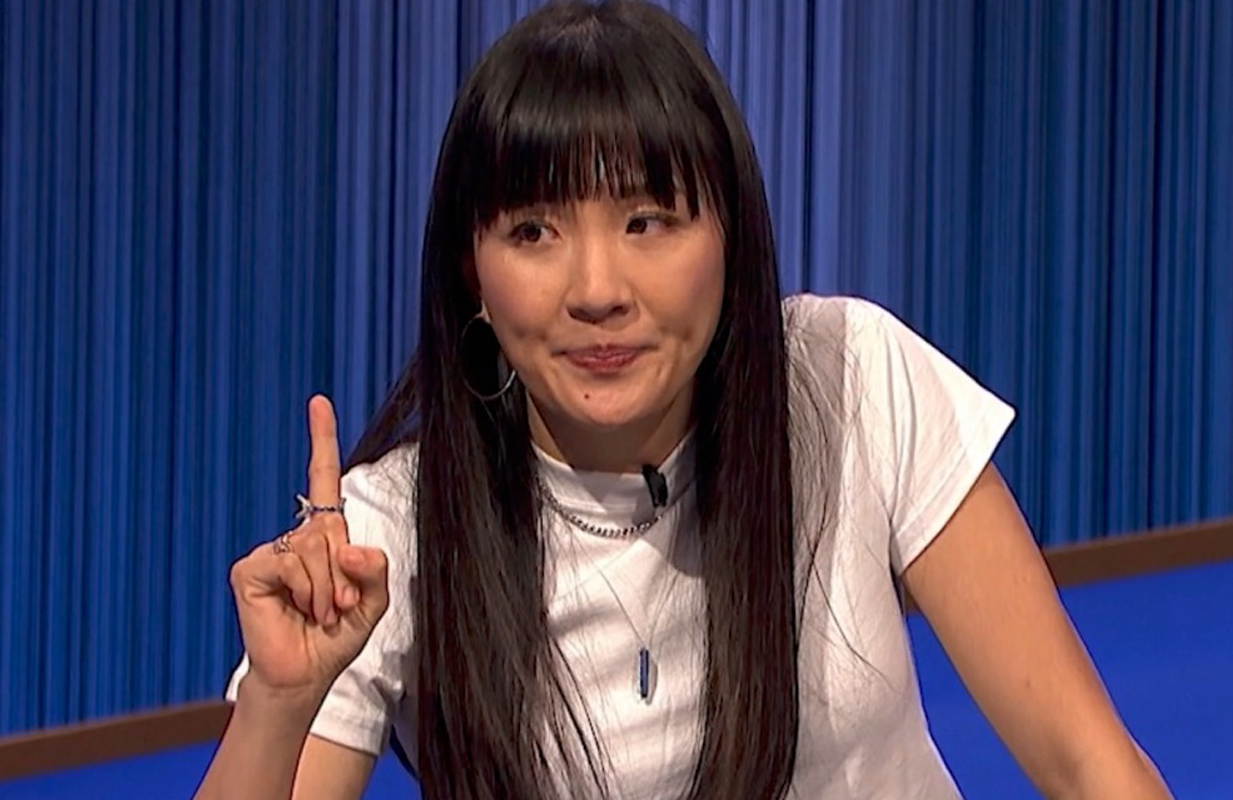 Constance Wu competes on Celebrity Jeopardy!. (Photo: ABC)