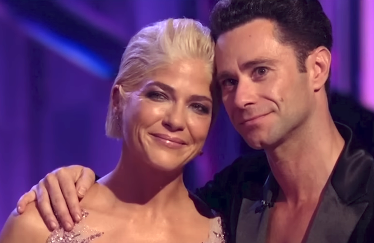 Selma Blair and Sasha Farber. (Photo: Disney+)