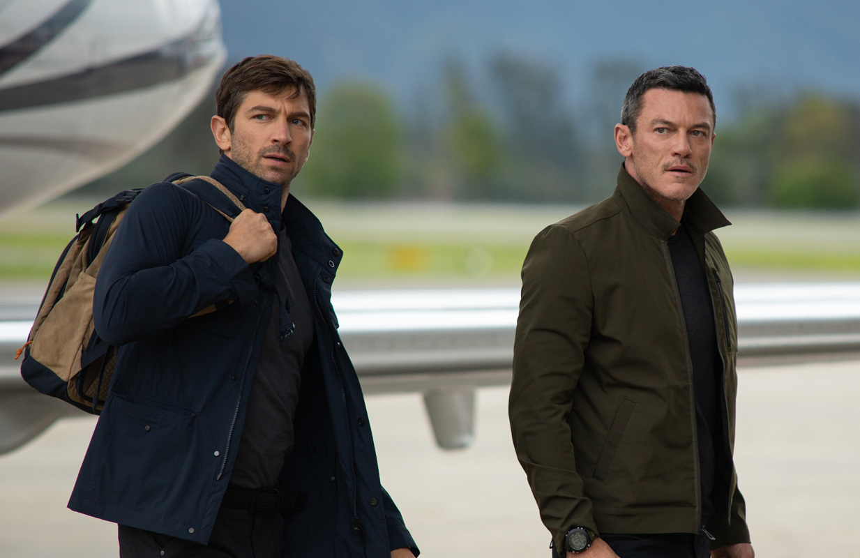 Michiel Huisman and Luke Evans in Echo 3. (Photo: Apple TV+)