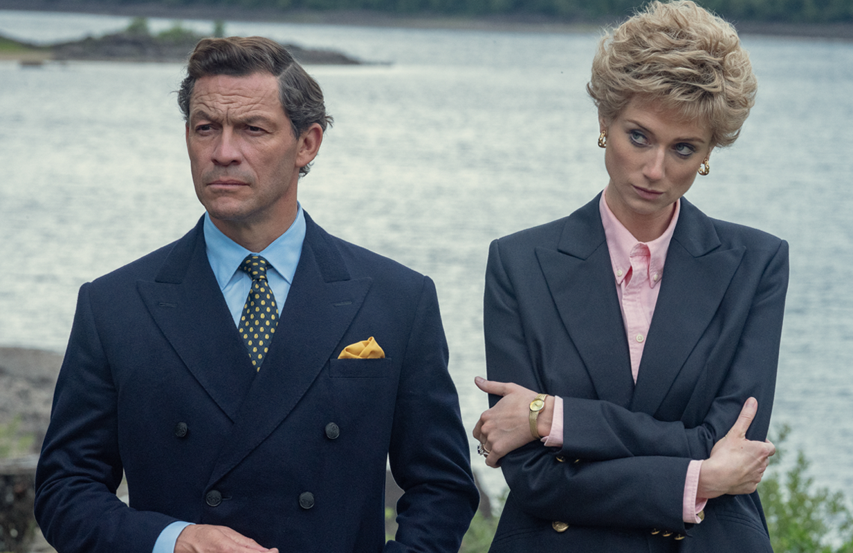 Dominic West and Elizabeth Debicki in The Crown. (Photo: Netflix) 