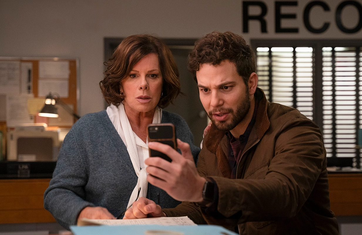 Marcia Gay Harden and Skylar Astin in So Help Me Todd. (Photo: CBS) 