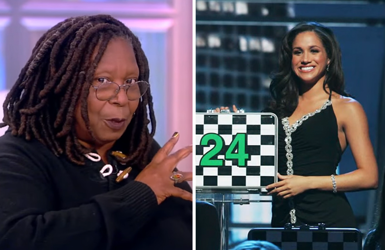 Whoopi Goldberg on The View; Meghan Markle on Deal or No Deal (Photos: ABC)
