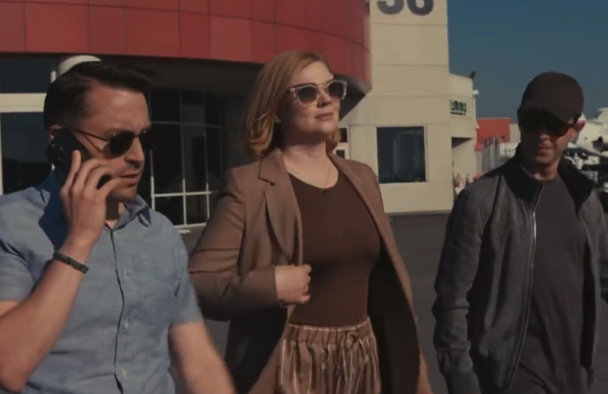 Kieran Culkin, Sarah Snook, and Jeremy Strong in Succession. (Photo: HBO/Twitter)